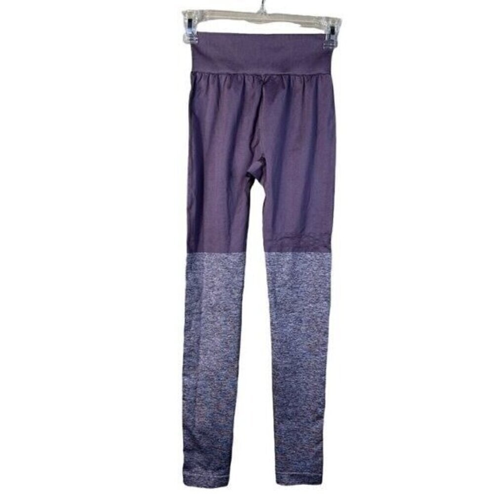 Gymshark Two-Tone Seamless Yoga Gym CrossFit Women's Leggings Size XS Purple